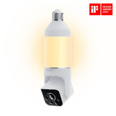 WYZE Bulb Cam – 2K HD Smart Security Camera with Motion-Activated Light