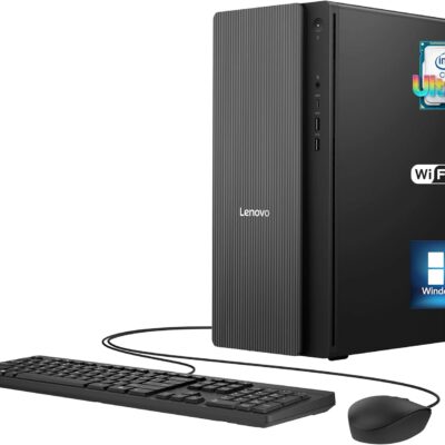 Lenovo IdeaCentre Tower Desktop Computer – Intel Core Ultra 5 225, 16GB DDR5, 256GB SSD + 1TB HDD